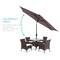 Best Choice Products 10ft Outdoor Steel Market Patio Umbrella w/ Crank, Tilt Push Button, 6 Ribs